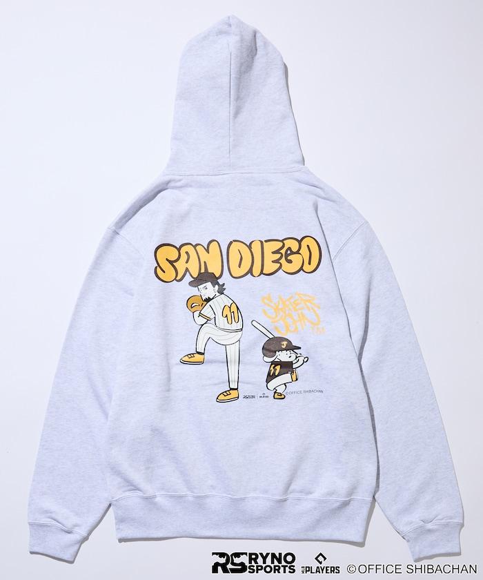 SKATER JOHN × RYNO SPORTS × MLB PLAYERS 達比修有投球印花連帽衛衣
