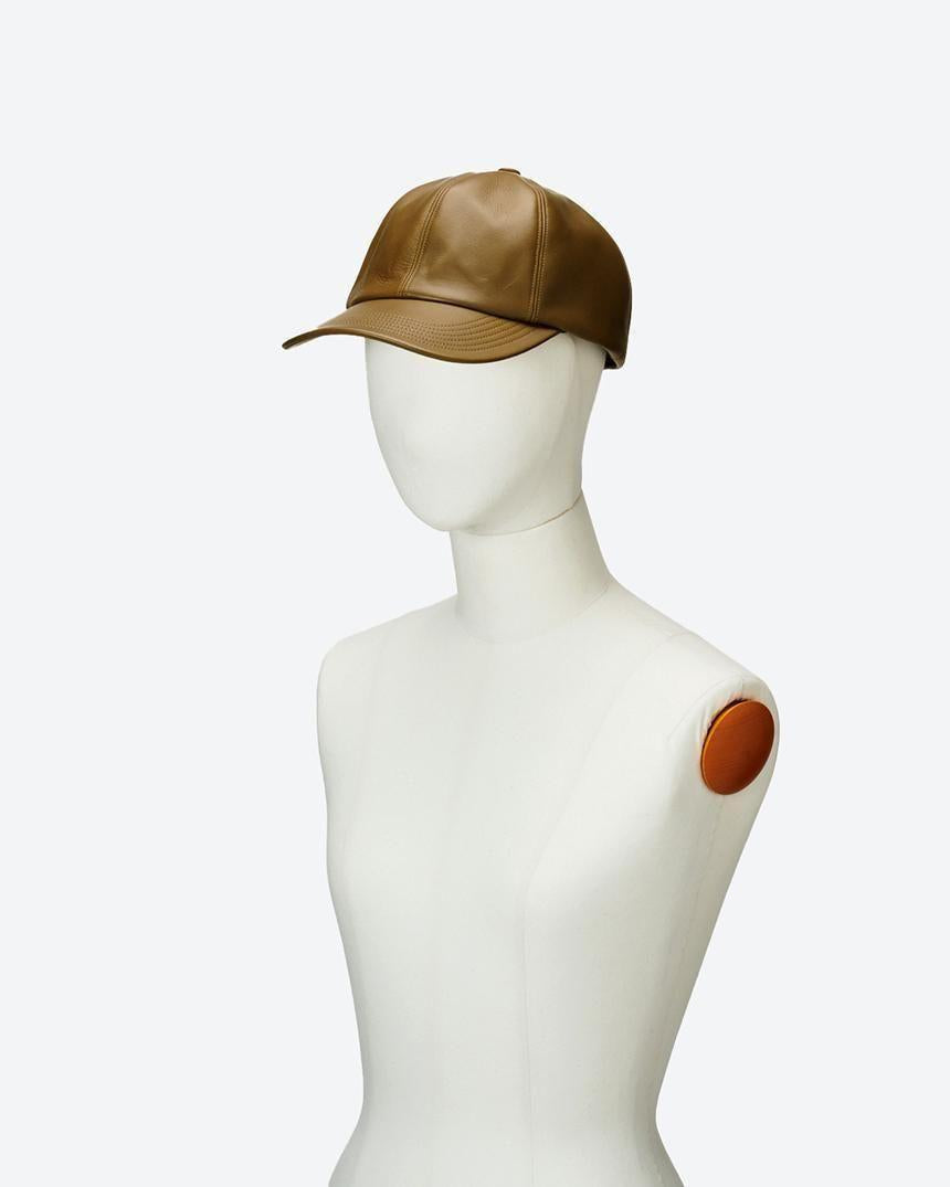 x KARL DONOGHUE LAMBSKIN 6PANEL CAP(No.EXKD252901)D.BROWN (EXKD252901)