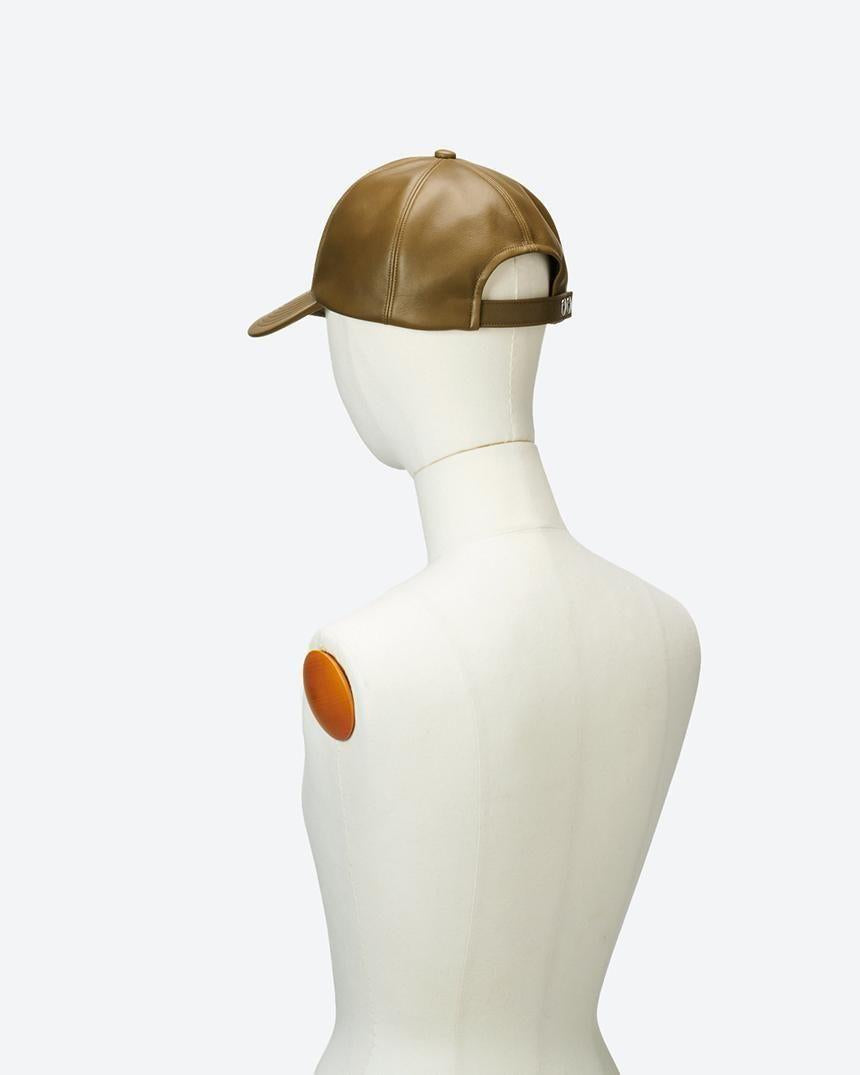 x KARL DONOGHUE LAMBSKIN 6PANEL CAP(No.EXKD252901)D.BROWN (EXKD252901)