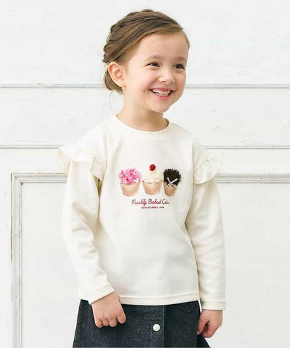 女孩圖案衛衣風格T恤