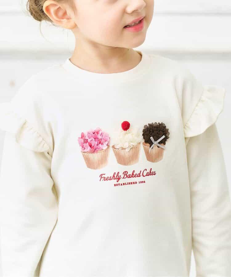 女孩圖案衛衣風格T恤