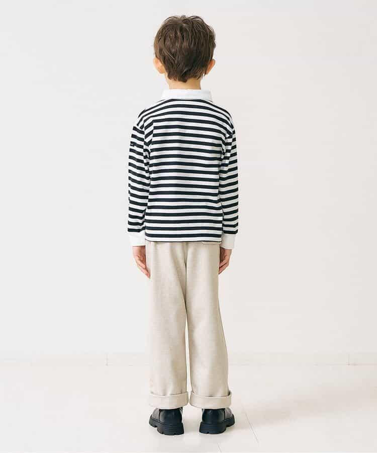 羊毛感寬鬆褶皺長褲 10分丈