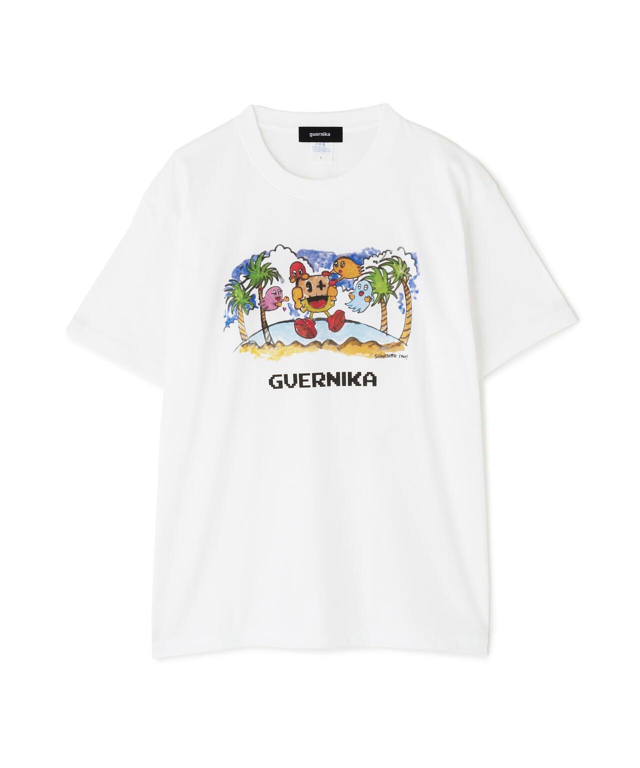guernika×パックマン/PAC-MAN印花T恤/LIVE-PAINT