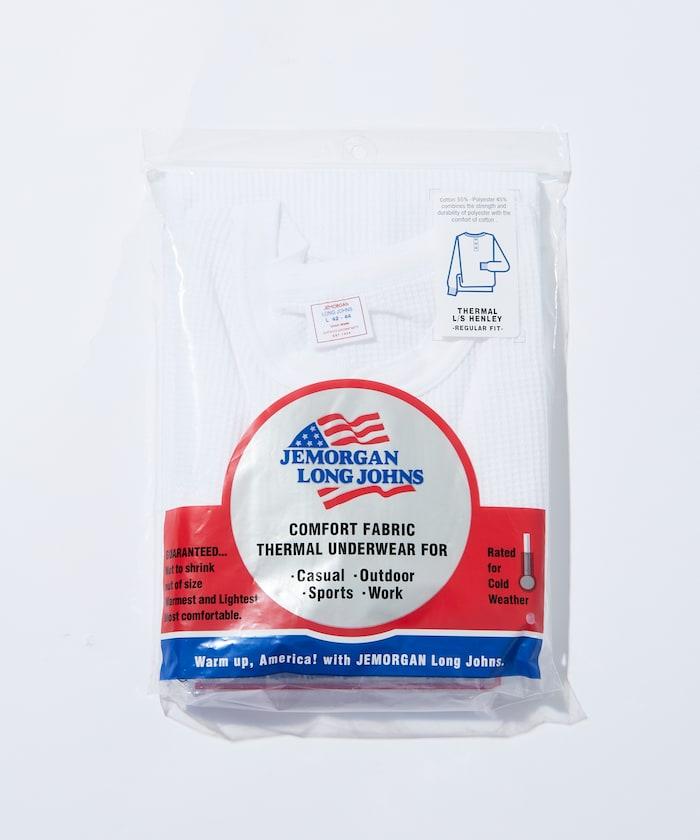 華夫格亨利領長袖套裝T恤 / 保暖內衣