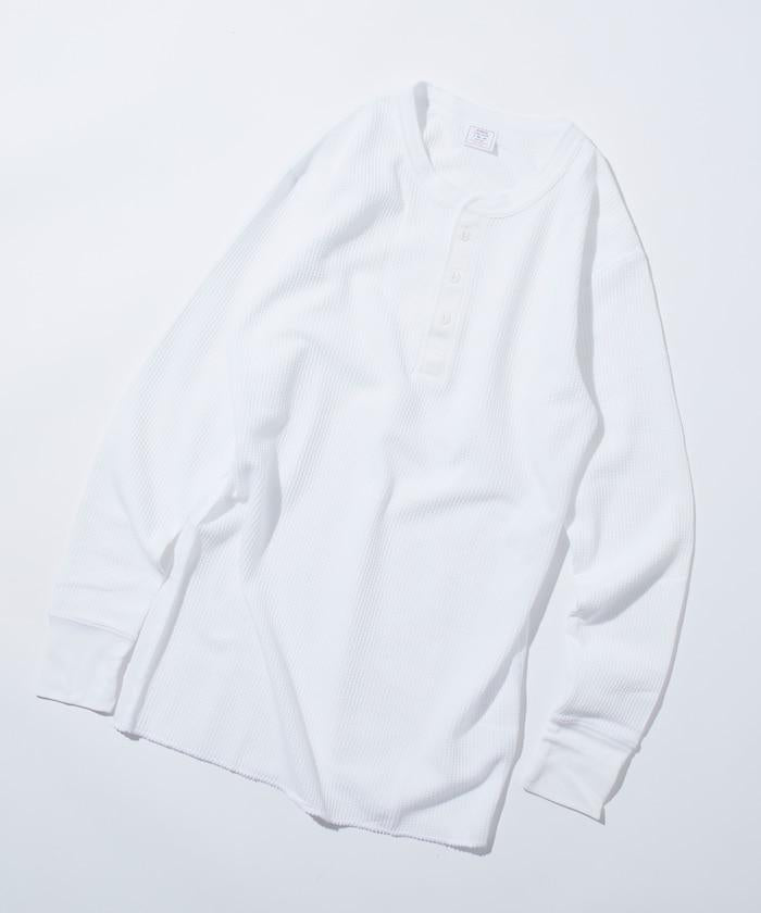 華夫格亨利領長袖套裝T恤 / 保暖內衣