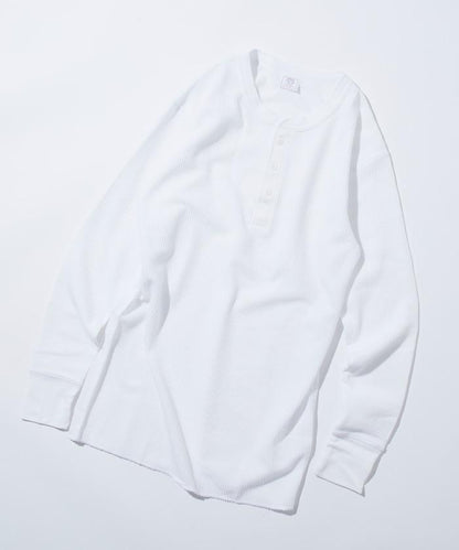 華夫格亨利領長袖套裝T恤 / 保暖內衣