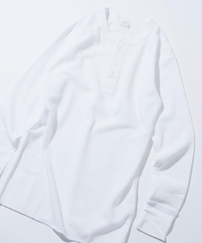 華夫格亨利領長袖套裝T恤 / 保暖內衣