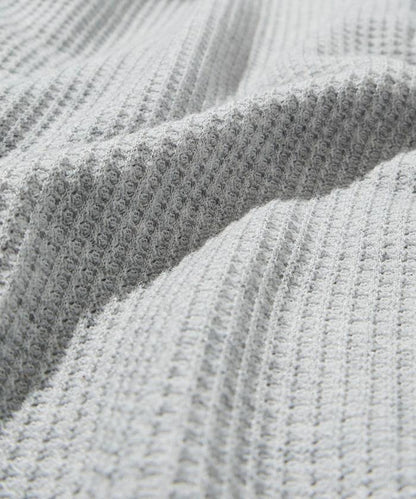 華夫格亨利領長袖套裝T恤 / 保暖內衣