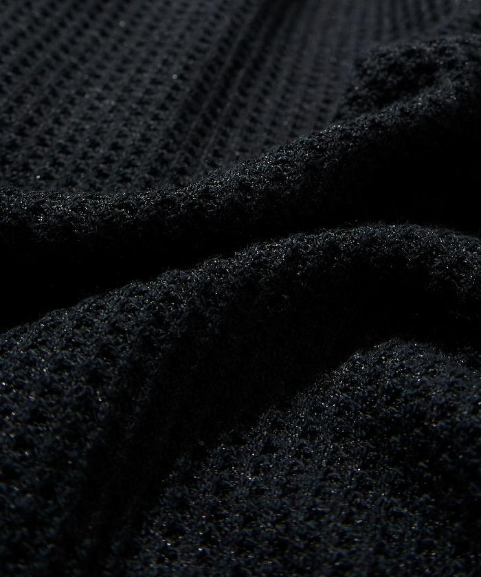 華夫格亨利領長袖套裝T恤 / 保暖內衣