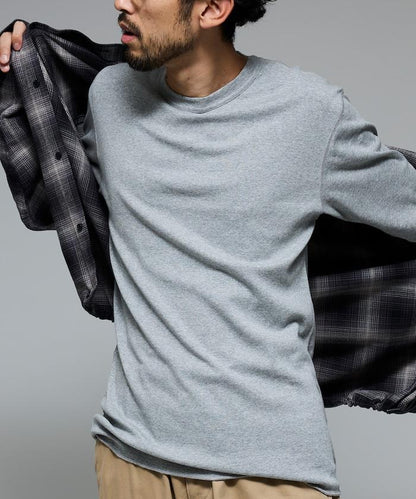 平紋圓領長袖套裝T恤