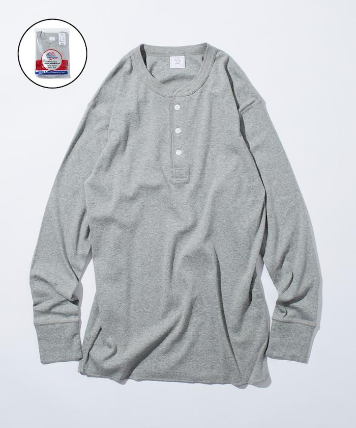 羅紋亨利領長袖套裝T恤