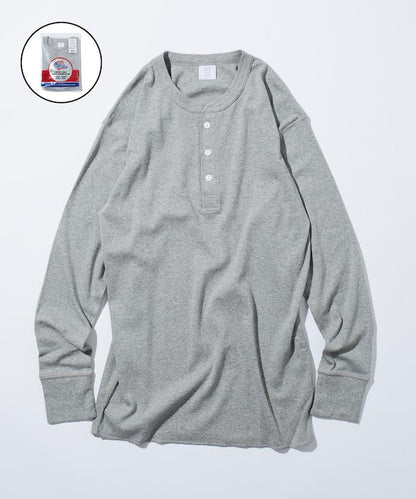 羅紋亨利領長袖套裝T恤