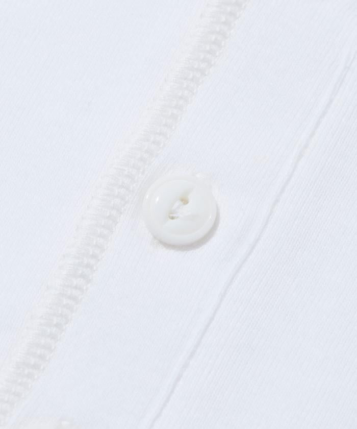 羅紋亨利領長袖套裝T恤