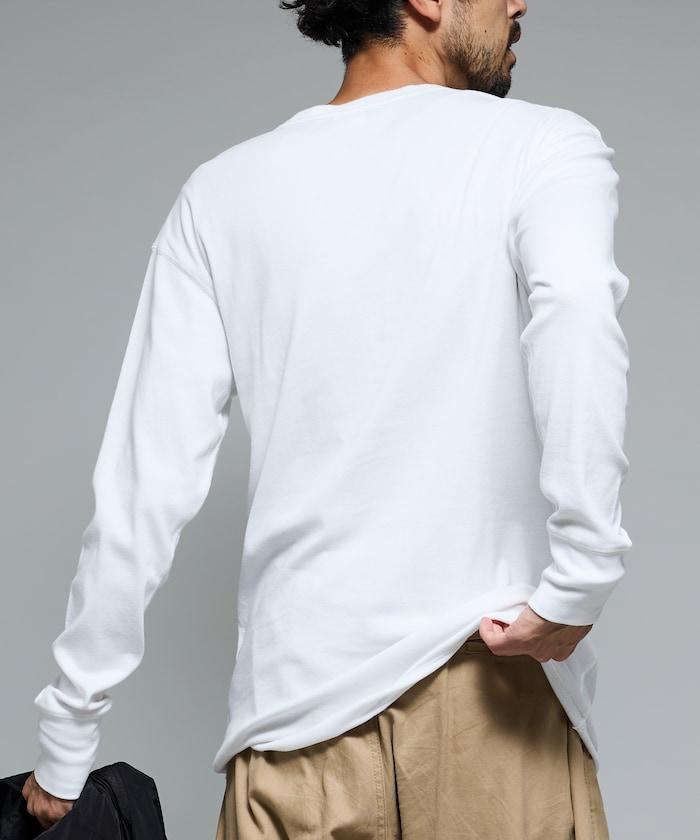 羅紋亨利領長袖套裝T恤