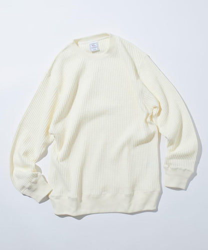 大格子紋圓領保暖內衣