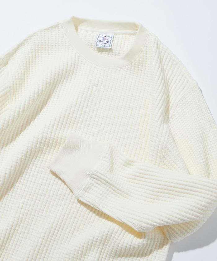 大格子紋圓領保暖內衣