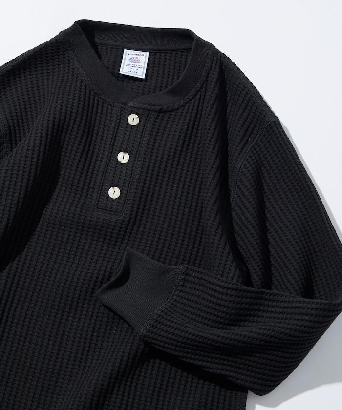 大格子華夫格亨利領保暖內衣