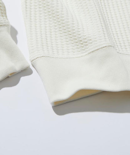 大格子華夫格亨利領保暖內衣