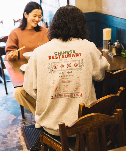 紫金飯店×FREAK'S STORE 聯名款 寬鬆版型 背部印花 圓領衛衣 / 中式設計 【限量】