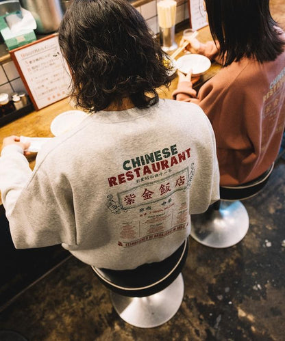紫金飯店×FREAK'S STORE 聯名款 寬鬆版型 背部印花 圓領衛衣 / 中式設計 【限量】