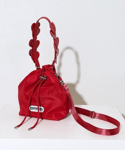 x BASICKS HEART HANDLE BAG
