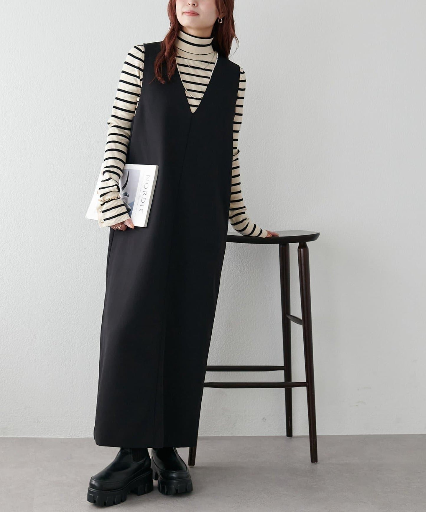 【Discoat】深V連衣裙