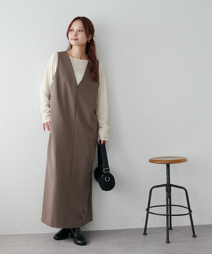 【Discoat】深V連衣裙