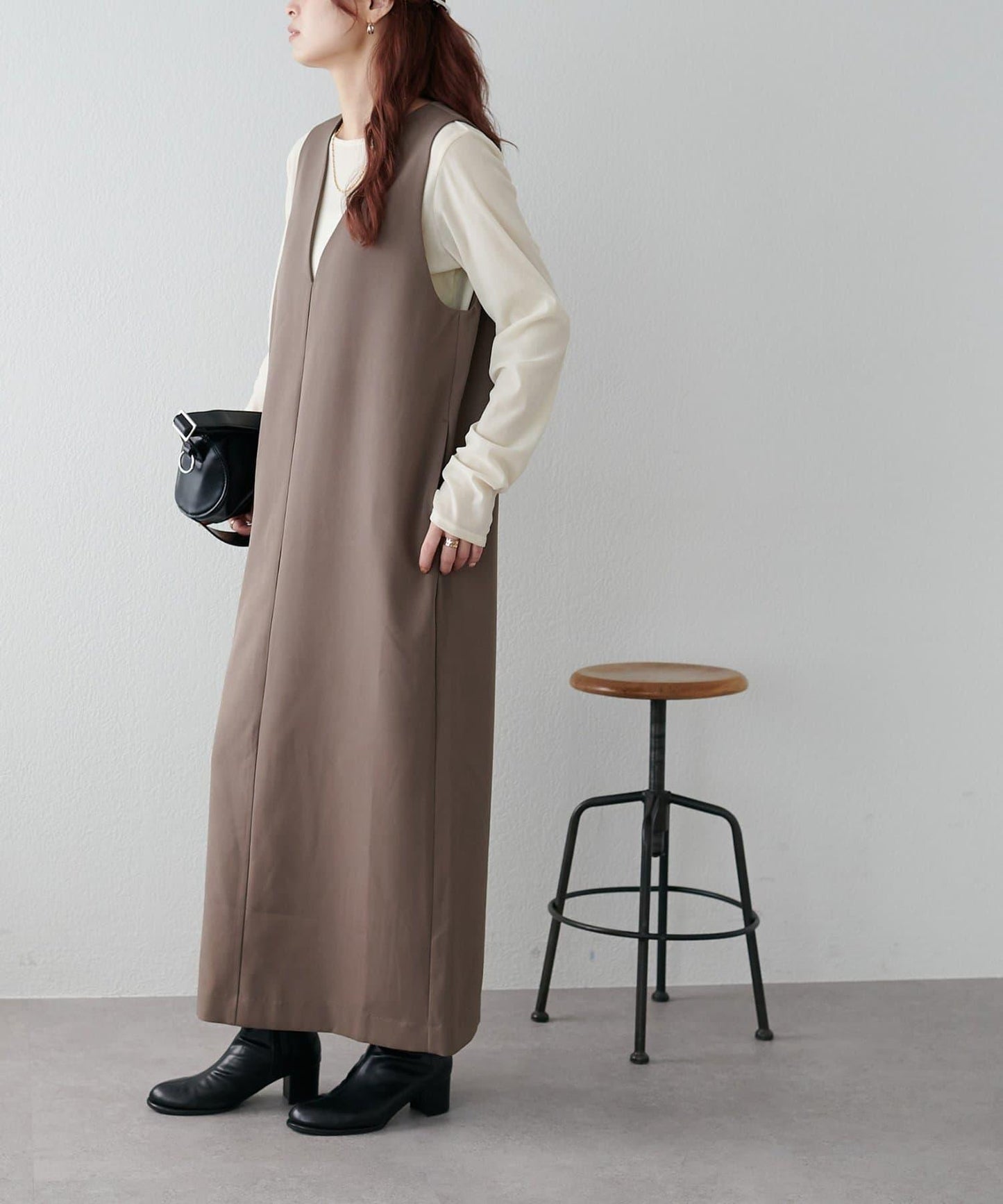 【Discoat】深V連衣裙