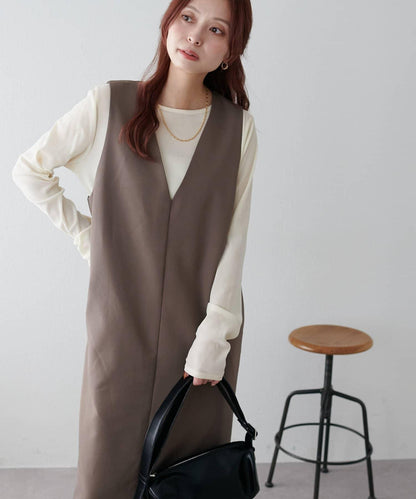 【Discoat】深V連衣裙