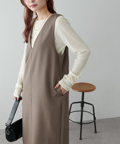 【Discoat】深V連衣裙