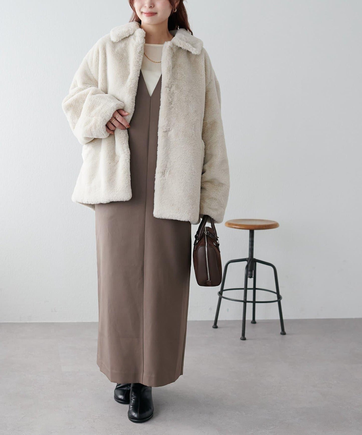 【Discoat】深V連衣裙