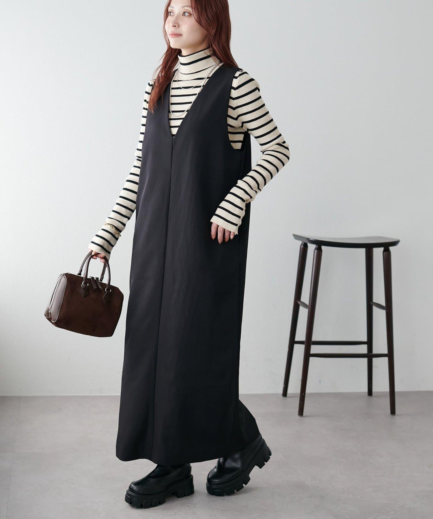 【Discoat】深V連衣裙