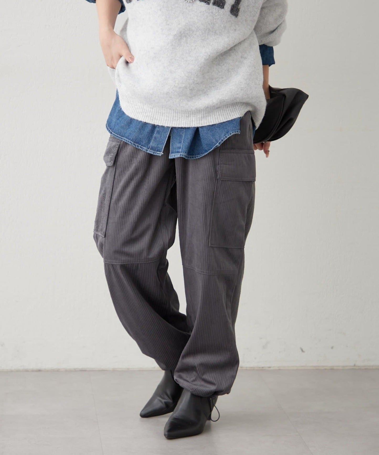 【RMAF】煤黑色工裝褲