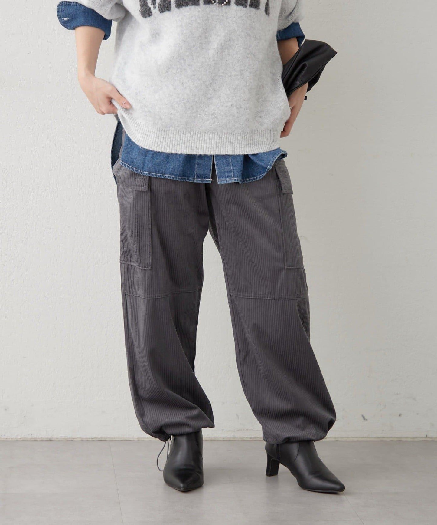 【RMAF】煤黑色工裝褲