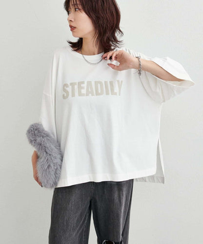 【LARUTA】側開叉寬鬆T恤