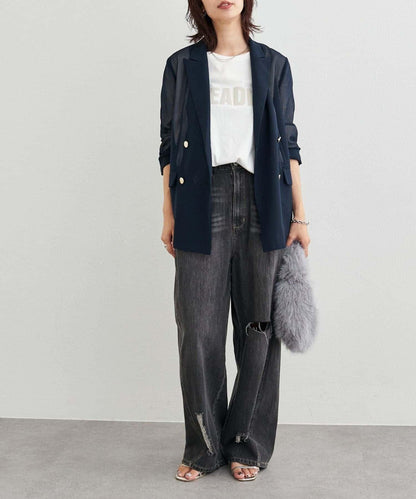 【LARUTA】側開叉寬鬆T恤