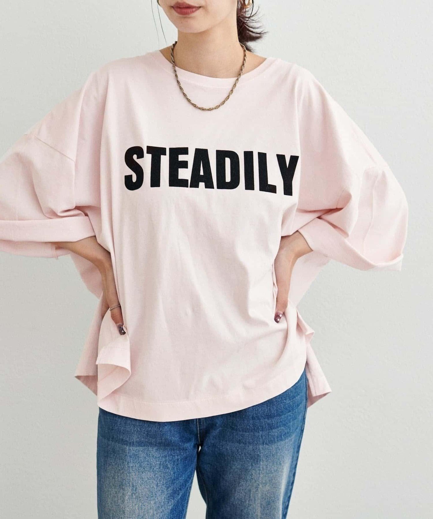 【LARUTA】側開叉寬鬆T恤