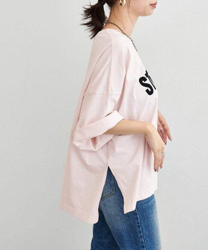 【LARUTA】側開叉寬鬆T恤