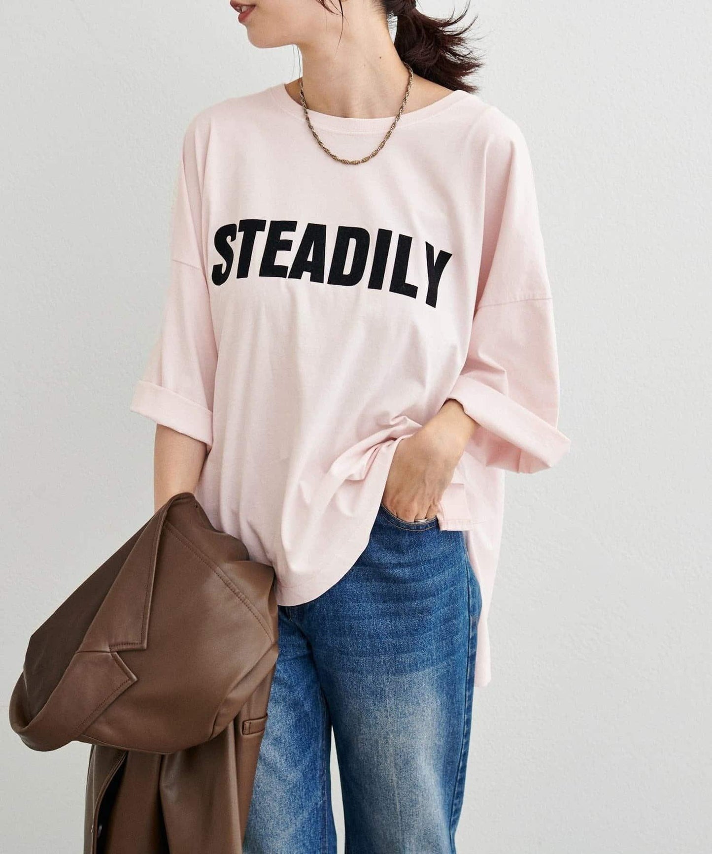 【LARUTA】側開叉寬鬆T恤