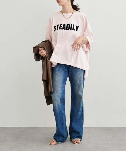 【LARUTA】側開叉寬鬆T恤