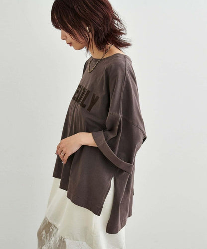 【LARUTA】側開叉寬鬆T恤