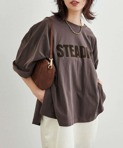 【LARUTA】側開叉寬鬆T恤