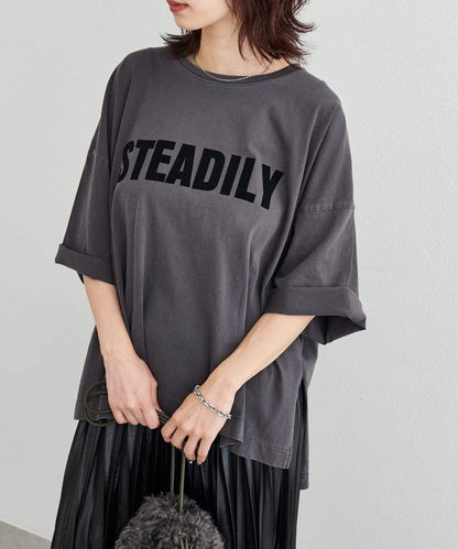 【LARUTA】側開叉寬鬆T恤