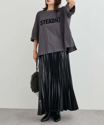 【LARUTA】側開叉寬鬆T恤