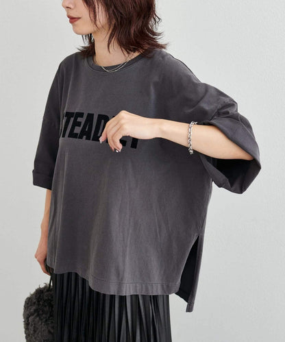 【LARUTA】側開叉寬鬆T恤