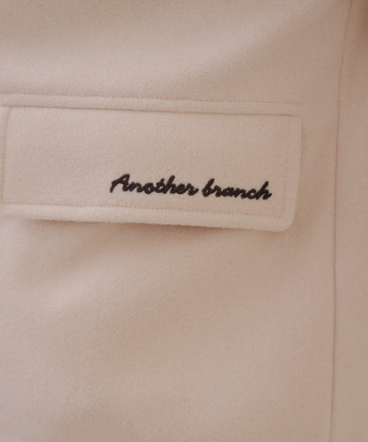 【RMAF】帶毛絨裝飾牛角扣大衣