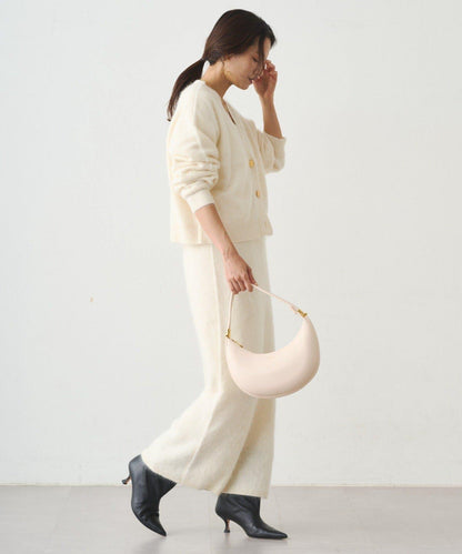 Loungedress 仿貂絨短款針織開衫