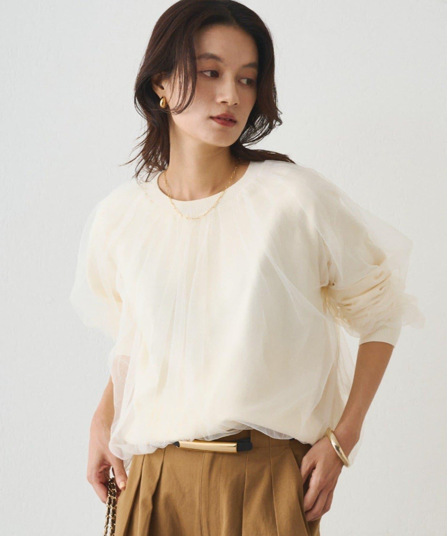 Loungedress 網紗針織上衣