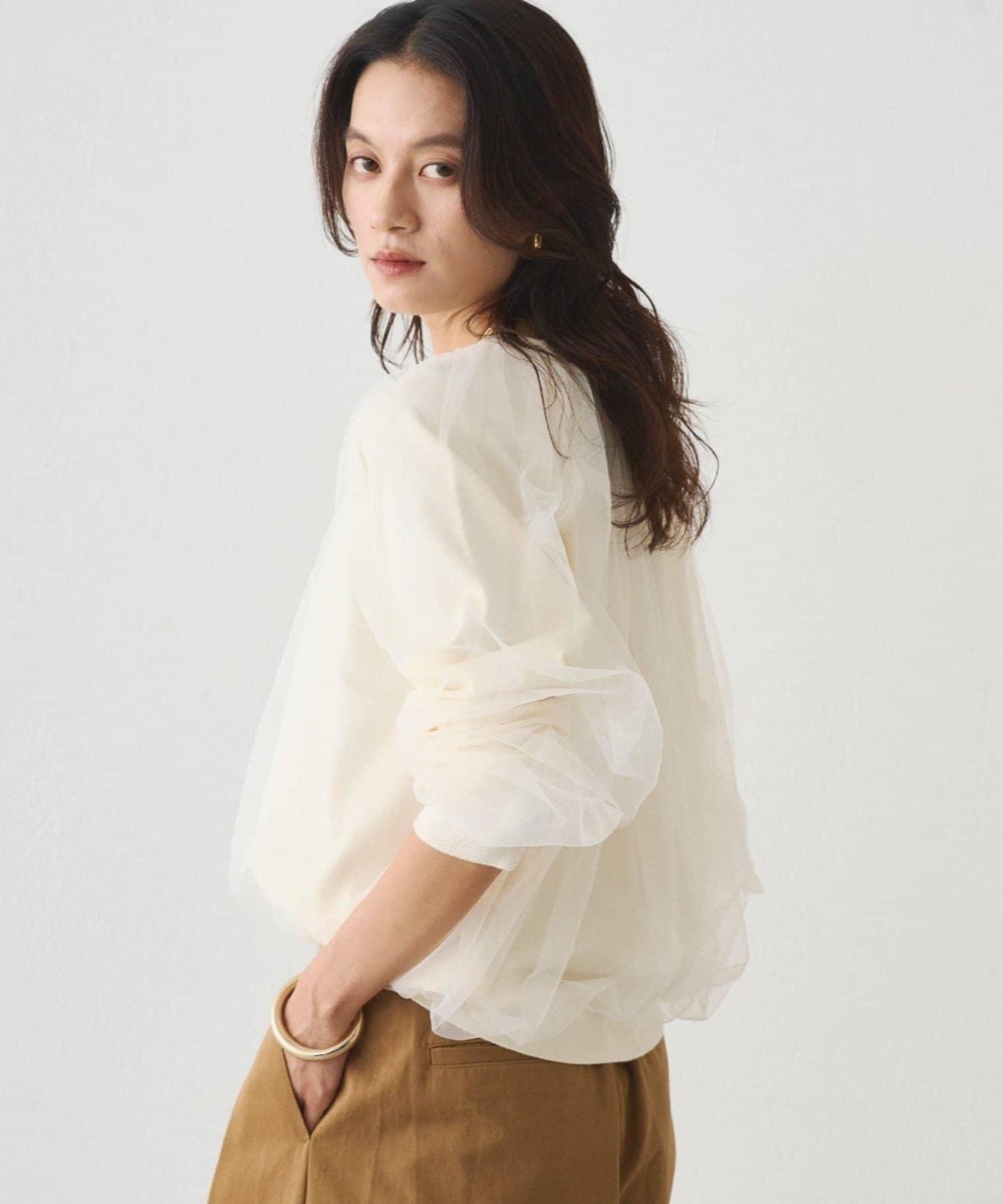 Loungedress 網紗針織上衣