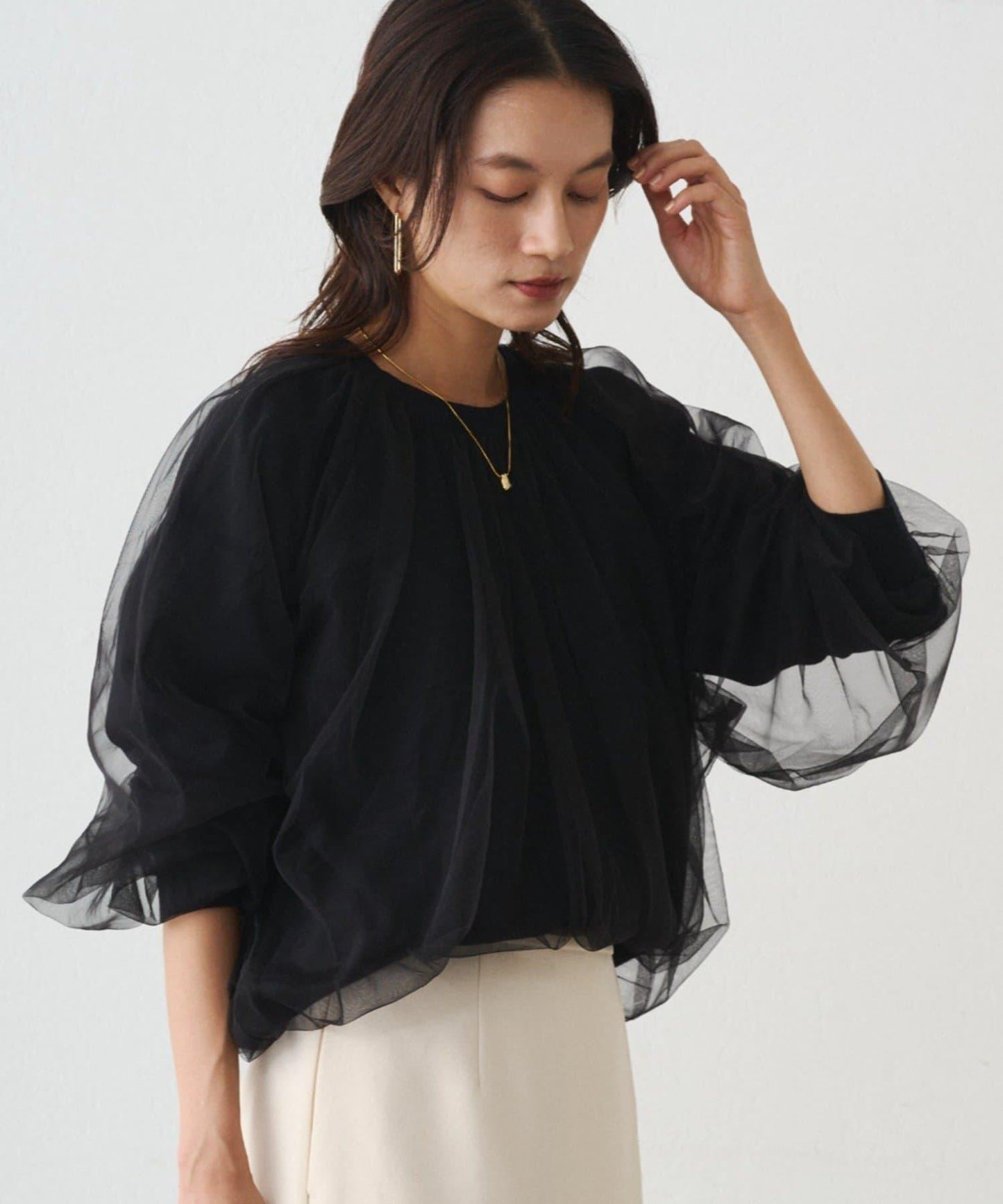 Loungedress 網紗針織上衣